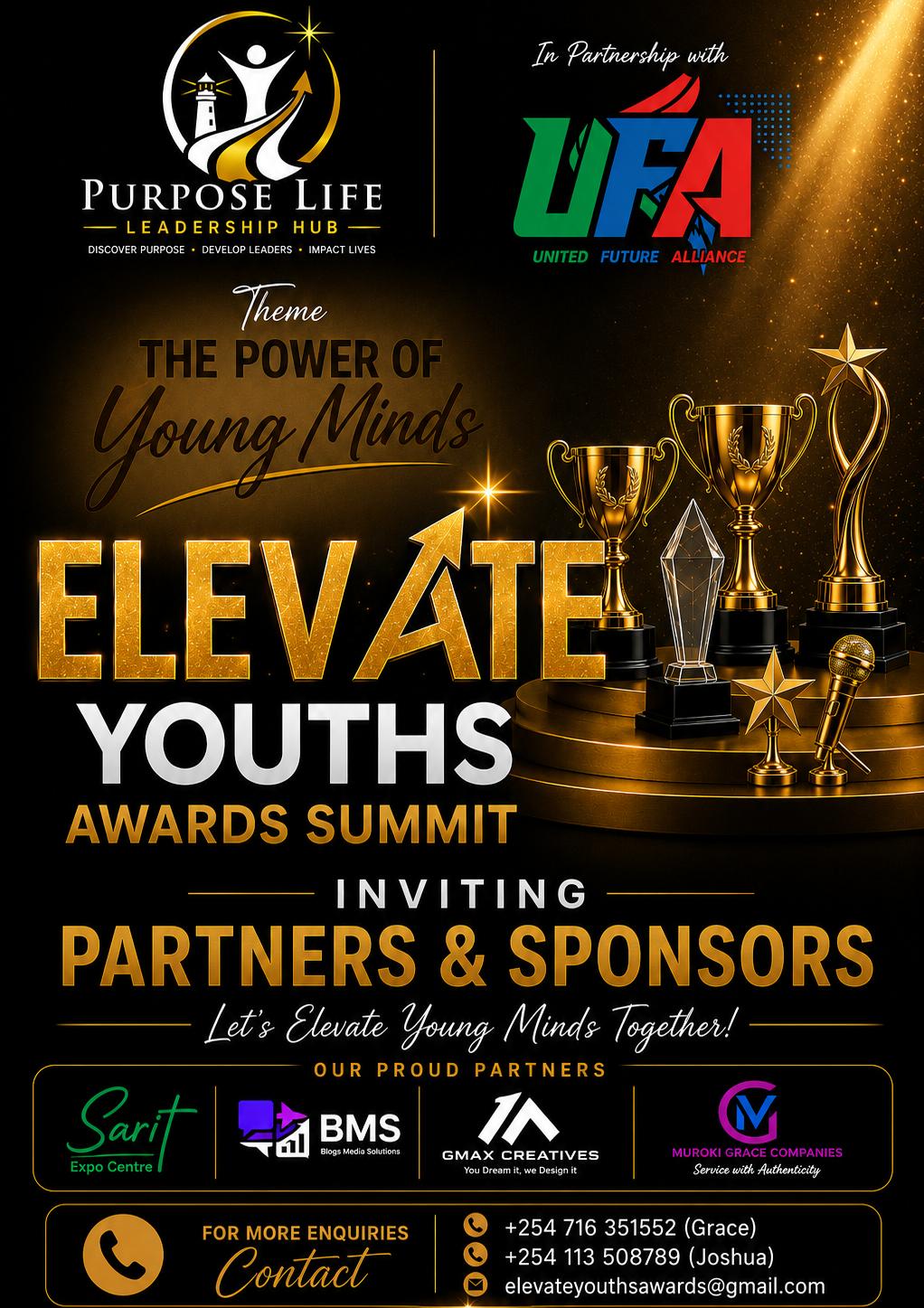 Elevate Youths Awards — partners and sponsors evening